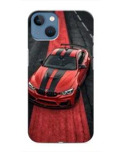 Чехол для iPhone 13 с картинкой «BMW на красной дорожке»