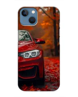 Чехол для iPhone 13 с картинкой «Осенняя BMW M4»