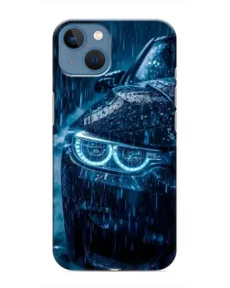 Чехол для iPhone 13 с картинкой «BMW под дождем»