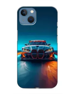 Чехол для iPhone 13 с картинкой «BMW — огни неона»