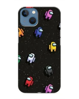 Чехол для iPhone 13 с картинкой «Космический паттерн Among Us»