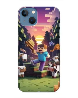 Чехол для iPhone 13 с картинкой «Стив на ферме» Чехол для iPhone 13 с картинкой «Стив на ферме»
