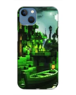 Чехол для iPhone 13 с картинкой «Minecraft лесной пейзаж»