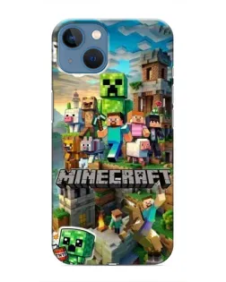 Чехол для iPhone 13 с картинкой «Замок Minecraft»