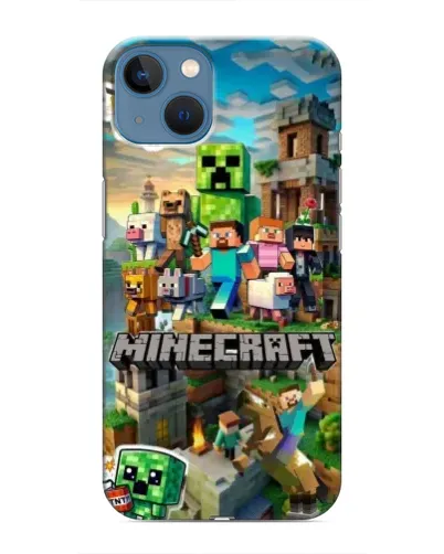Чехол для iPhone 13 с картинкой «Замок Minecraft»