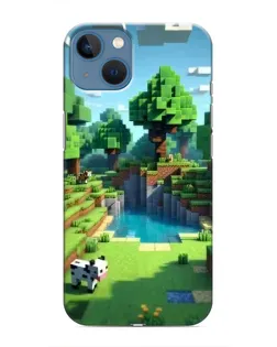 Чехол для iPhone 13 с картинкой «Minecraft летний день»