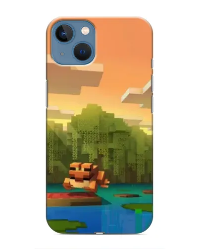 Чехол для iPhone 13 с картинкой «Майнкрафт закат солнца»
