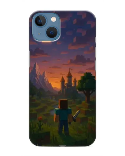 Чехол для iPhone 13 с картинкой «Стив у башни»