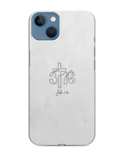 Чохол для iPhone 13 з картинкою «Івана 3:16 Хрест»