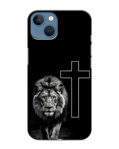 Чохол для iPhone 13 з картинкою «Лев та Хрест»