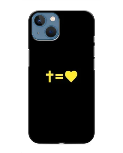 Чохол для iPhone 13 з картинкою «Серце та Хрест»