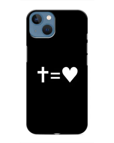 Чохол для iPhone 13 з картинкою «Хрест та Серце»