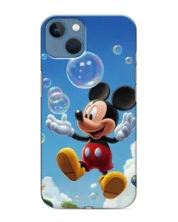 Чехол для iPhone 13 с картинкой «Mickey и мыльные пузыри»