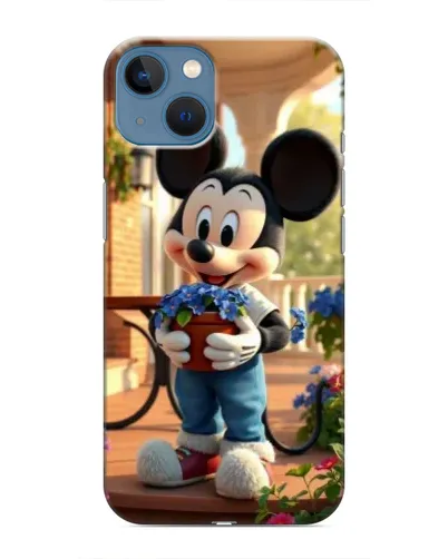 Чехол для iPhone 13 с картинкой «Микки садовод»