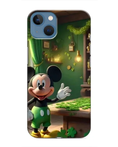 Чехол для iPhone 13 с картинкой «Микки в мастерской»