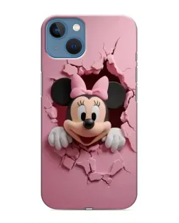 Чехол для iPhone 13 с картинкой «Минни сквозь стену»