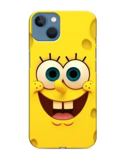 Чехол для iPhone 13 с картинкой «Губка Боб улыбка»