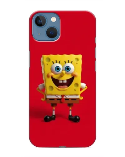 Чехол для iPhone 13 с картинкой «Спанч Боб на красном» Чехол для iPhone 13 с картинкой «Спанч Боб на красном»