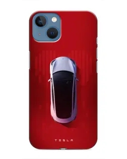 Чехол для iPhone 13 с картинкой «Tesla Top View»