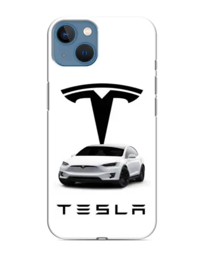 Чехол для iPhone 13 с картинкой «Tesla White Style» Чехол для iPhone 13 с картинкой «Tesla White Style»