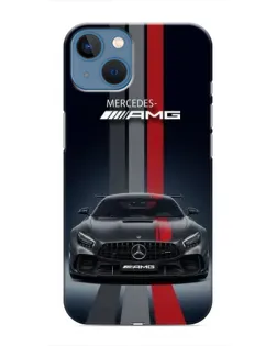 Чехол для iPhone 13 с картинкой «Mercedes — белый карбон»