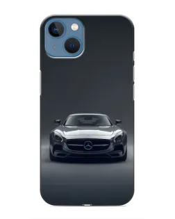 Чехол для iPhone 13 с картинкой «Mercedes на черном»