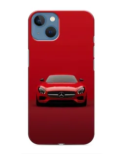 Чехол для iPhone 13 с картинкой «Красный Mercedes AMG»