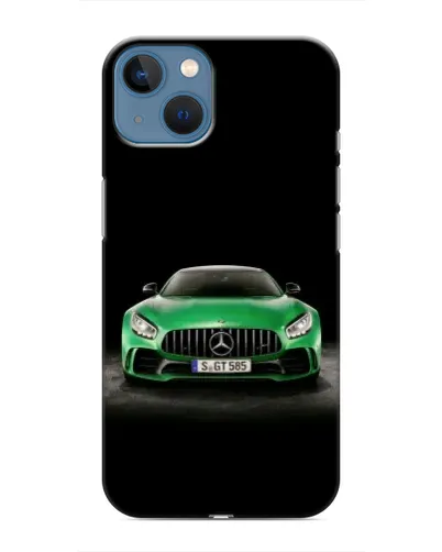 Чехол для iPhone 13 с картинкой «Mercedes — неоновый лого» Чехол для iPhone 13 с картинкой «Mercedes — неоновый лого»