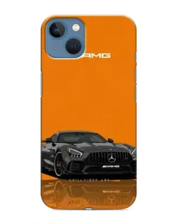 Чехол для iPhone 13 с картинкой «Оранжевый Mercedes AMG»