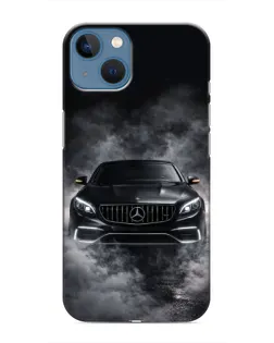 Чехол для iPhone 13 с картинкой «Mercedes в дыму»