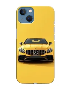 Чехол для iPhone 13 с картинкой «Желтый Mercedes GT»
