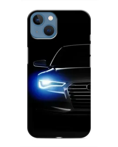Чехол для iPhone 13 с картинкой «Неоновый взгляд Audi» Чехол для iPhone 13 с картинкой «Неоновый взгляд Audi»
