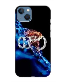 Чехол для iPhone 13 с картинкой «Энергия лого Audi»