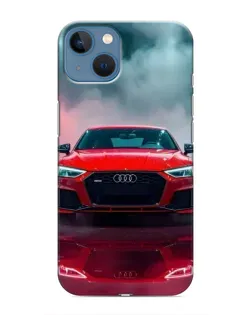 Чехол для iPhone 13 с картинкой «Audi RS — красный стиль»