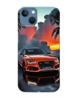 Чехол для iPhone 13 с картинкой «Audi — закат»