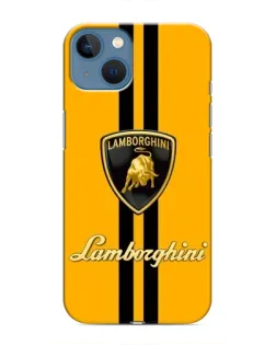 Чехол для iPhone 13 с картинкой «Lamborghini Stripe желтый»