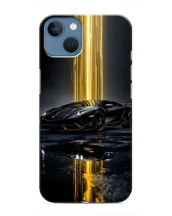 Чехол для iPhone 13 с картинкой «Ночной Lamborghini драйв»