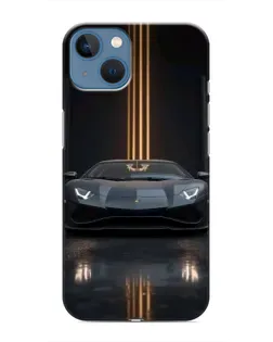 Чехол для iPhone 13 с картинкой «Lamborghini золотые линии»