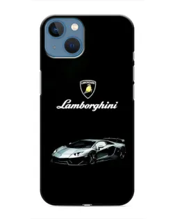 Чехол для iPhone 13 с картинкой «Логотип Lamborghini классика»