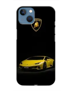 Чехол для iPhone 13 с картинкой «Lamborghini желтый акцент»