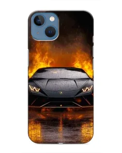 Чехол для iPhone 13 с картинкой «Lamborghini в огне»