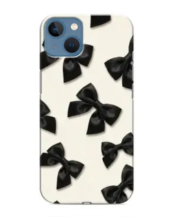 Чохол для iPhone 13 з картинкою «Чорні бантики»