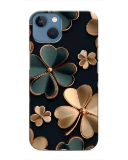 Чехол для iPhone 13 с картинкой «Клевер в золоте»