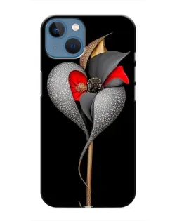 Чехол для iPhone 13 с картинкой «Серебряный фантазийный цветок»