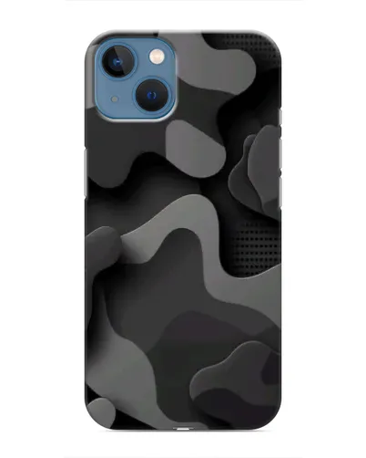Чехол для iPhone 13 с картинкой «Темный абстрактный камуфляж»