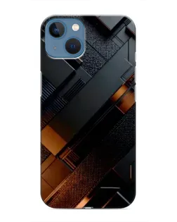 Чехол для iPhone 13 с картинкой «Черные геометрические блоки»