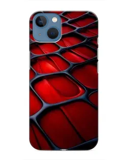 Чехол для iPhone 13 с картинкой «Красная глянцевая сетка»