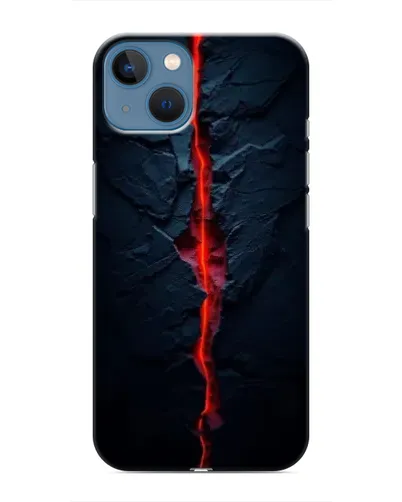 Чехол для iPhone 13 с картинкой «Kрасная лавовая трещина»