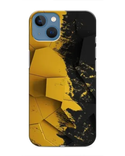 Чехол для iPhone 13 с картинкой «Золотые осколки геометрии»