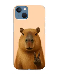 Чехол для iPhone 13 с картинкой «Капибара виктория» Чехол для iPhone 13 с картинкой «Капибара виктория»